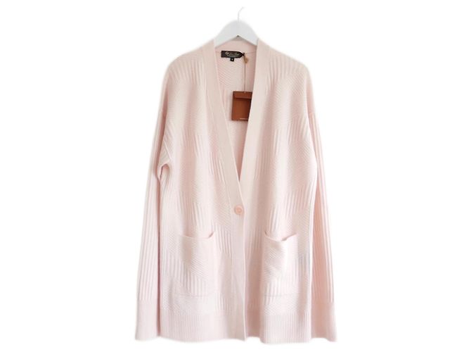 Loro Piana Port Grimaud Hellrosa Baby-Kaschmir-Strickjacke Pink