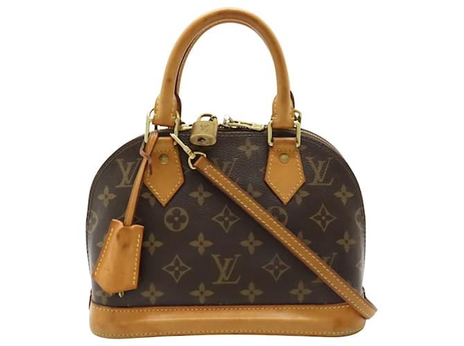 Louis Vuitton Alma BB Castaño Lienzo  ref.1411552