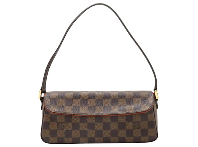 Louis Vuitton Recoleta Marrom Lona  ref.1411563