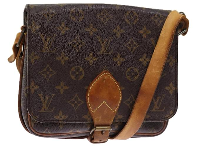 LOUIS VUITTON Monogram Cartouchiere MM Shoulder Bag M51253 LV Auth 76044 Cloth  ref.1411600