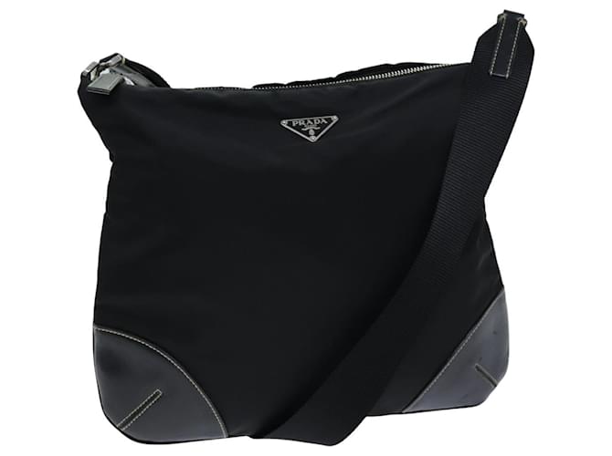 PRADA Shoulder Bag Nylon Black Auth ep4328  ref.1411607