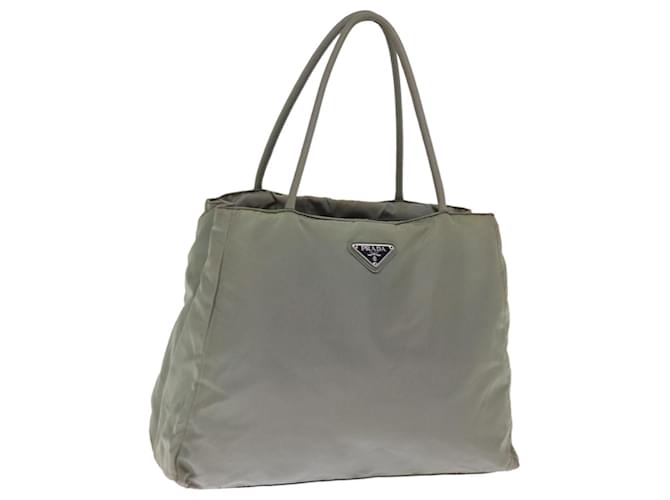 Tote PRADA Tragetasche Nylon Grün Auth 76001  ref.1411619