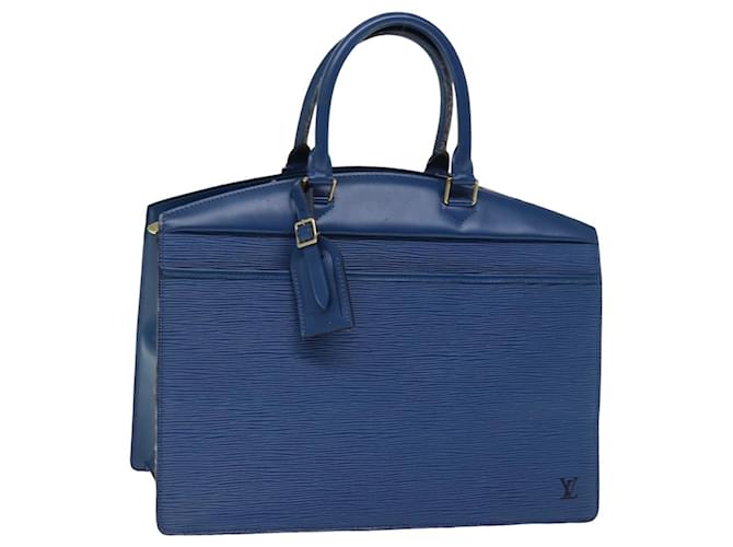 LOUIS VUITTON Epi Riviera Sac à main Bleu M48185 Auth LV 76075 Cuir  ref.1411647