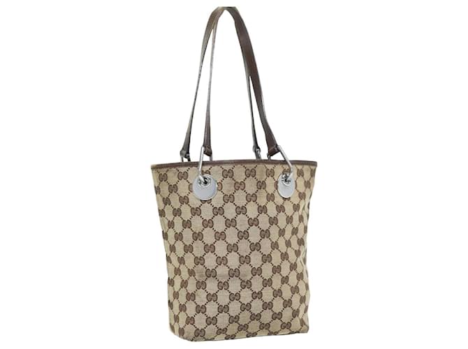 GUCCI Sac cabas en toile GG Beige 120840 auth 75972  ref.1411706