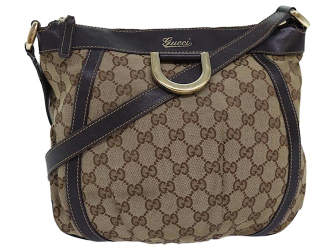 Bolsa de ombro de lona GUCCI GG bege 203257 auth 75598  ref.1411707