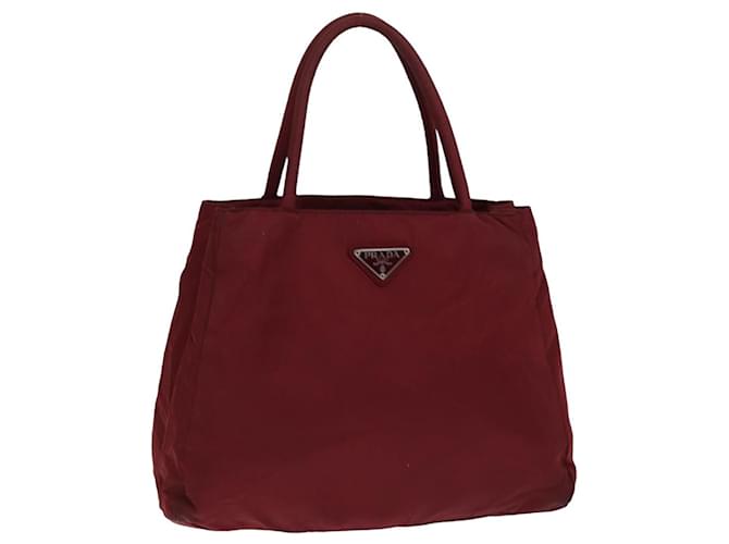 PRADA Tote Bag Nylon Red Auth 76002  ref.1411708