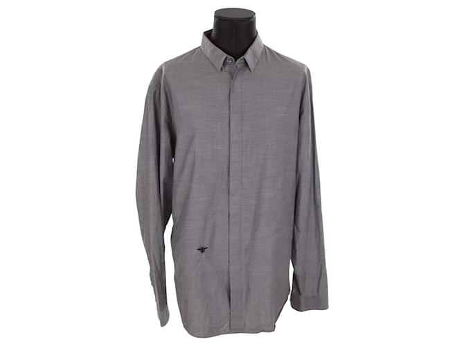 Dior Cotton shirt Grey  ref.1411764