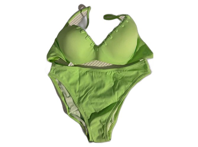 Traje de baño de dos piezas La Perla Verde Claro Talla 46