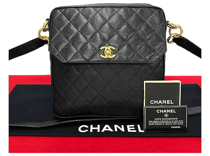 Chanel CC Caviar Flap Crossbody Bag  Leather Crossbody Bag in Very Good Condition  ref.1411936