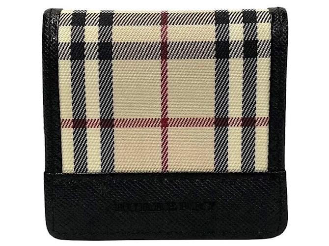 Monedero de lona Burberry Nova Check en excelente estado Lienzo  ref.1411963