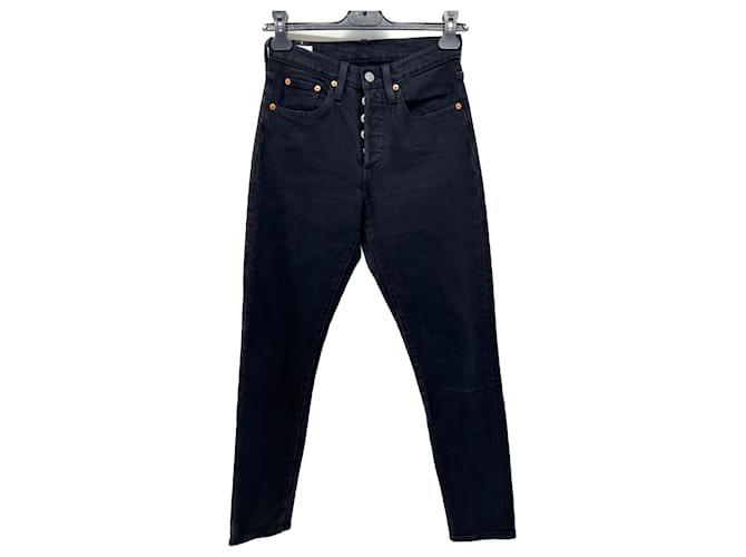 LEVI'S  Jeans T.US 24 cotton Black  ref.1412009