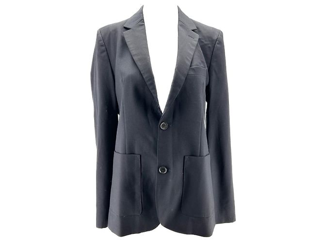 APC jackets T.International M Wool Navy blue