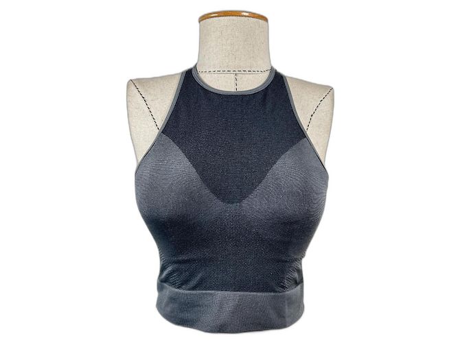Autre Marque Top de entrenamiento Lululemon Seamless Mesh Shelf-Bra Gris