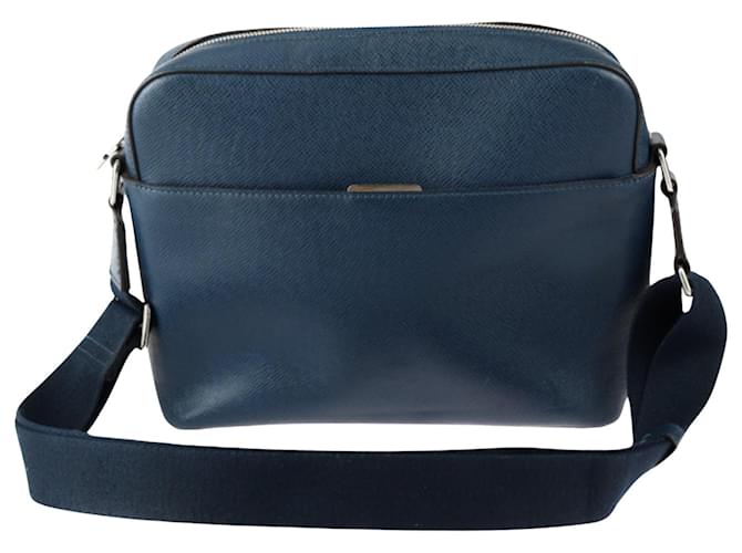 Louis Vuitton Anton Navy blue Leather  ref.1412115