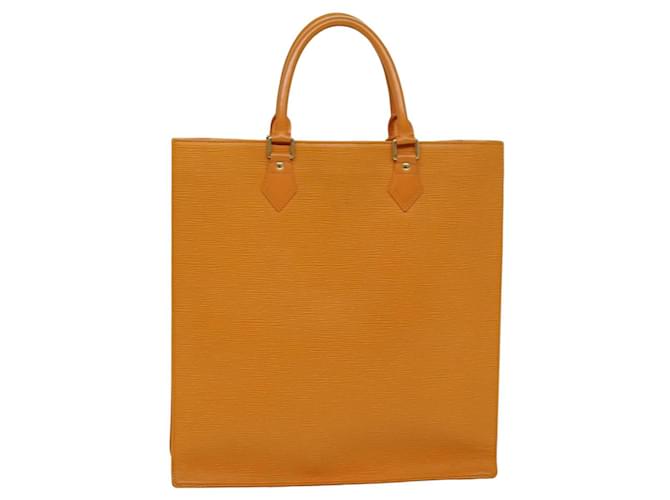 Louis Vuitton Sac Plat Naranja Cuero  ref.1412117