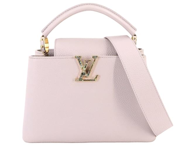 Louis Vuitton Capucines Rosa Cuero  ref.1412146