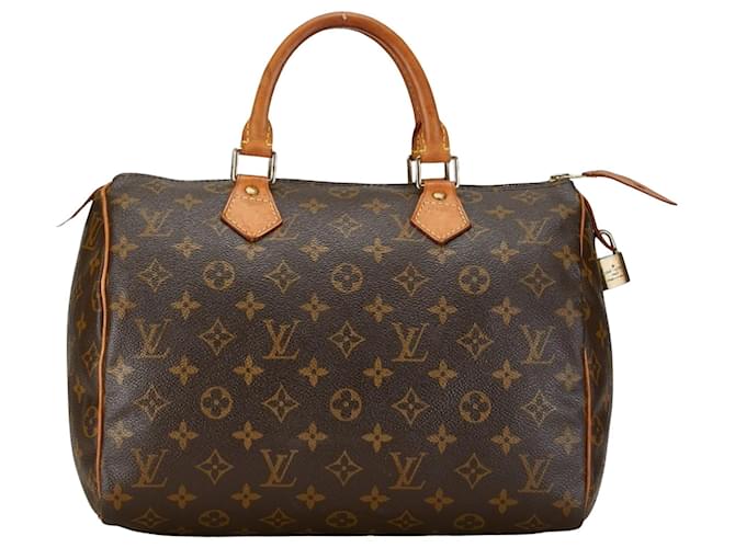 Louis Vuitton Speedy 30 Marrom Lona  ref.1412169