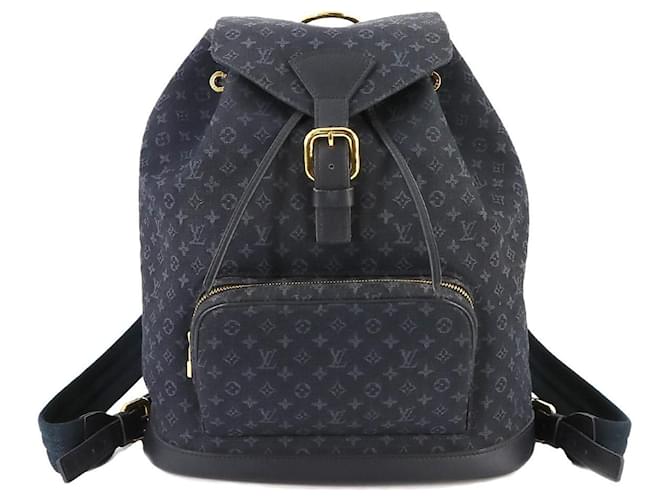 Louis Vuitton Montsouris GM Blue Cloth  ref.1412170