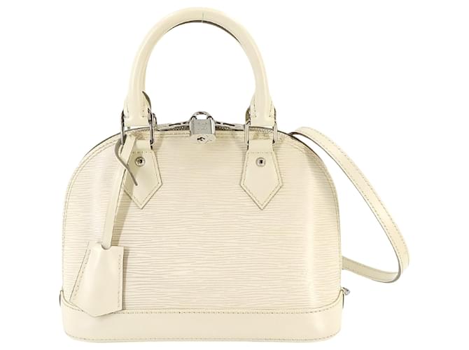 Louis Vuitton Alma BB Blanco Cuero  ref.1412172