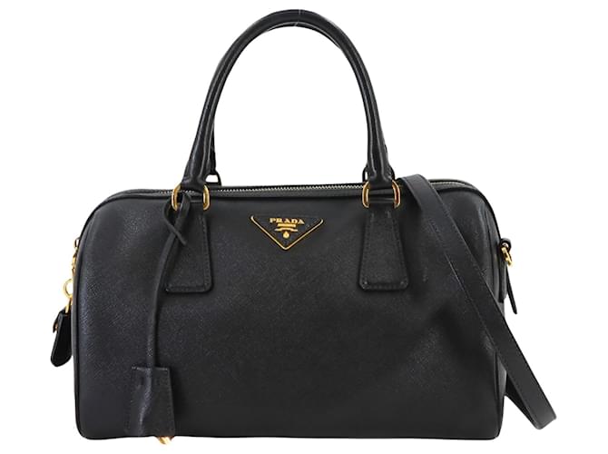 Prada Saffiano Negro Cuero  ref.1412173