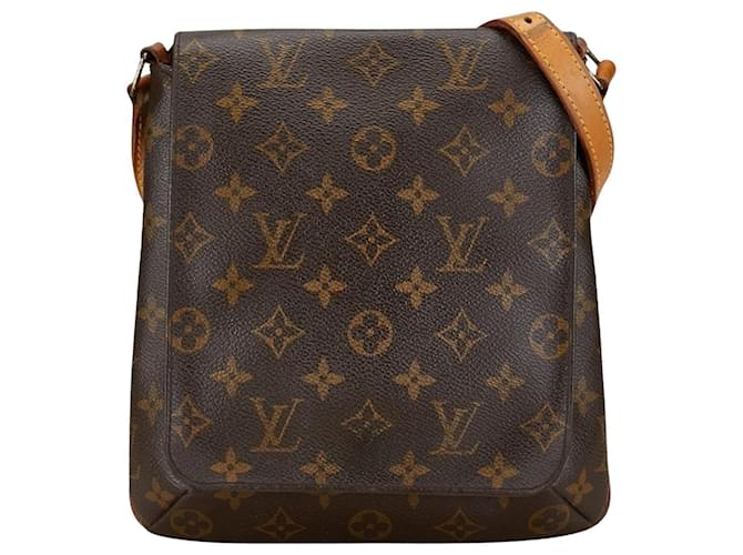 Louis Vuitton Musette Salsa Marrom Lona  ref.1412213