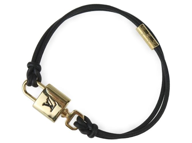 Cadenas Louis Vuitton sur bandoulière Cuir Noir  ref.1412217