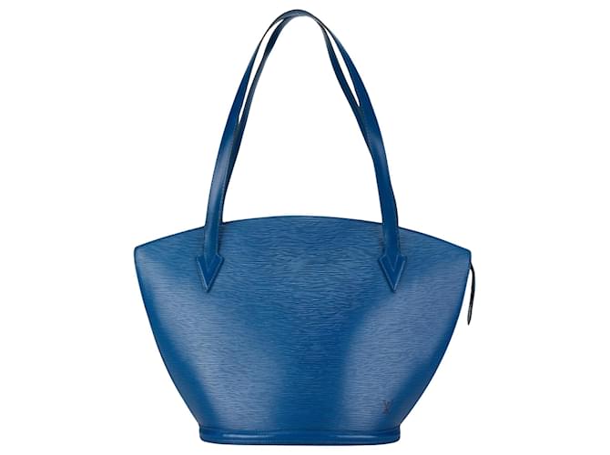 Louis Vuitton Saint Jacques Blau Leder  ref.1412221