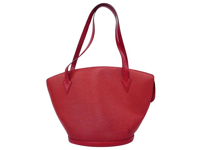 Louis Vuitton Saint Jacques Vermelho Couro  ref.1412253