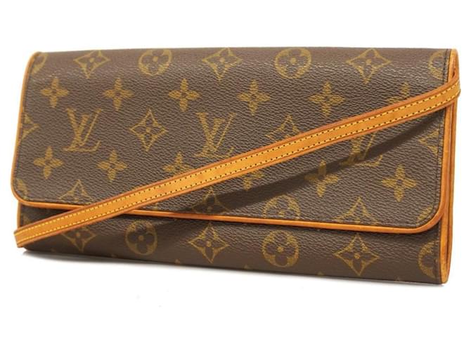 Louis Vuitton Twin Castaño Lienzo  ref.1412282