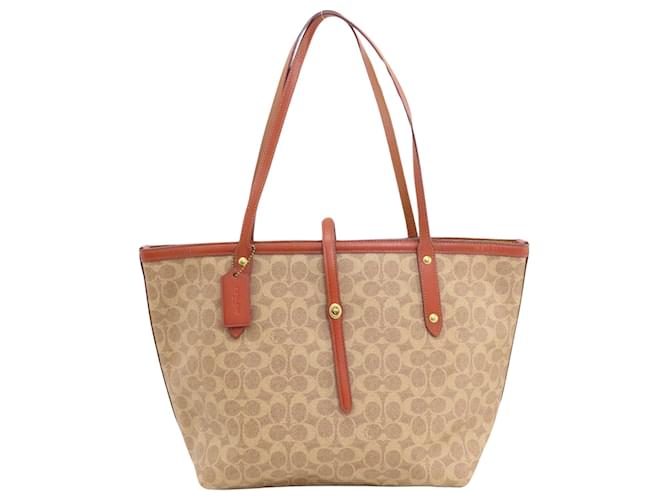 Coach Firma del entrenador Beige Lienzo  ref.1412291