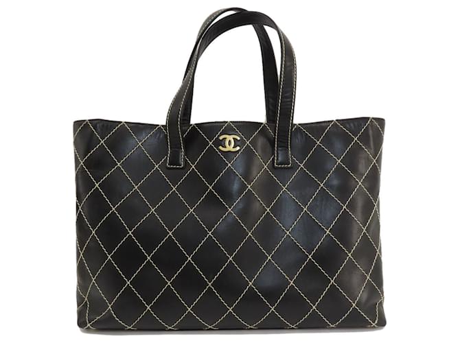 Chanel Cabas Cuir Noir  ref.1412302