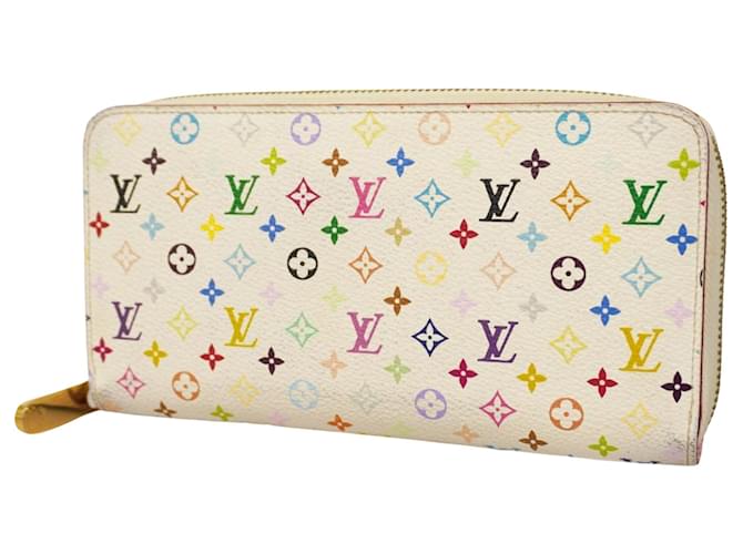 Louis Vuitton Portefeuille zippy White Cloth  ref.1412305