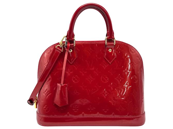 Louis Vuitton Alma Roja Charol  ref.1412318