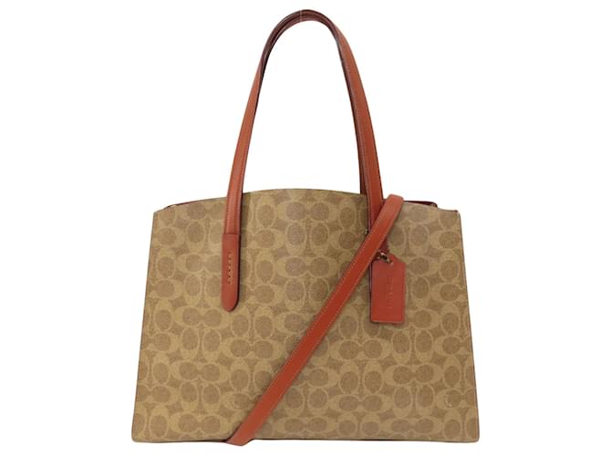 Coach Signature Brown Cloth  ref.1412332