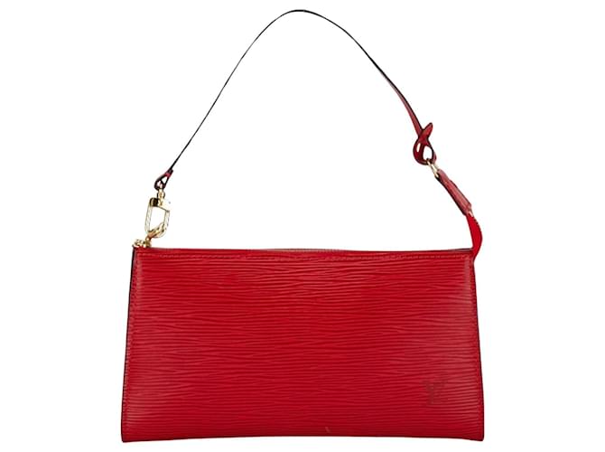 Louis Vuitton Pochette Accessoire Vermelho Couro  ref.1412337