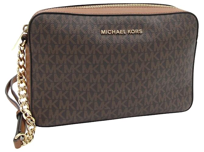 Michael Kors Jet Set Castaño Lienzo  ref.1412350