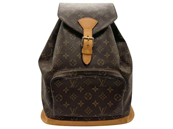 Louis Vuitton Montsouris Brown Cloth  ref.1412364