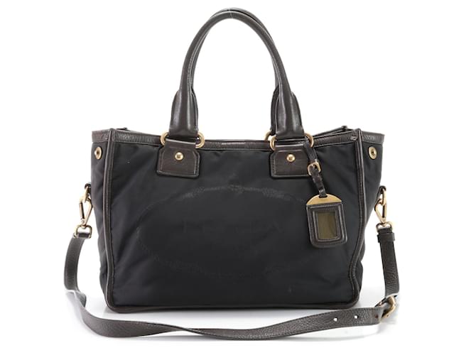 Tote Prada Tessuto Schwarz Synthetisch  ref.1412396