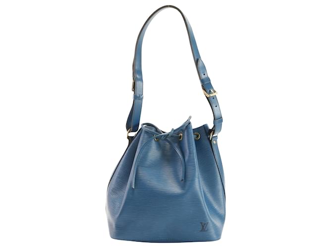 LOUIS VUITTON NOE PM Azul Couro  ref.1412397