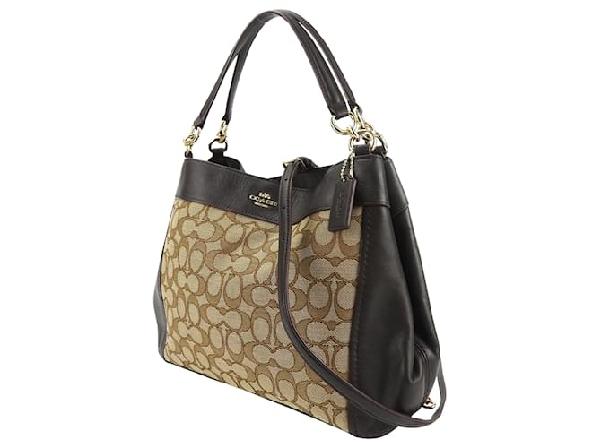 Coach Signature Beige Cloth  ref.1412419