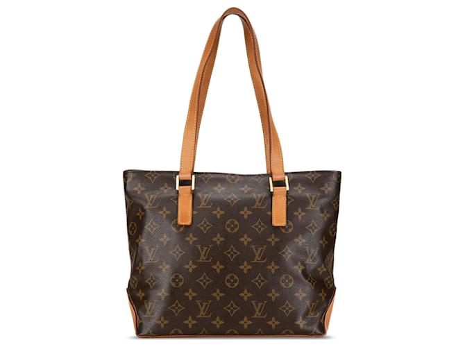 Louis Vuitton Brown Monogram Cabas Piano Marrone Tela  ref.1412424