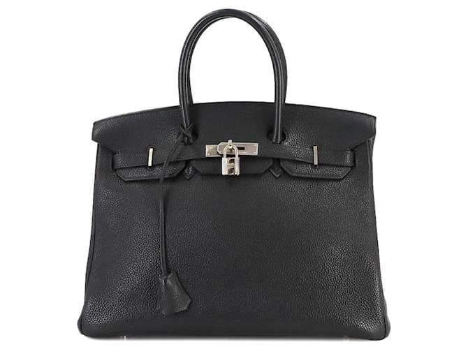 Hermès HERMES BIRKIN 35 Preto Couro  ref.1412551