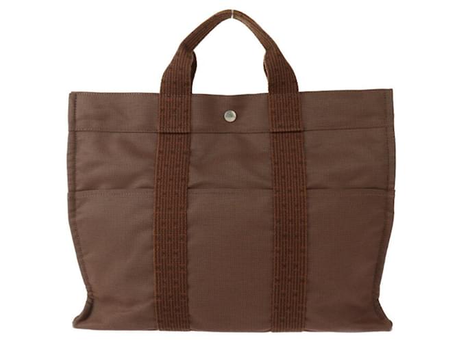 Hermès Herbag Brown Cloth  ref.1412581