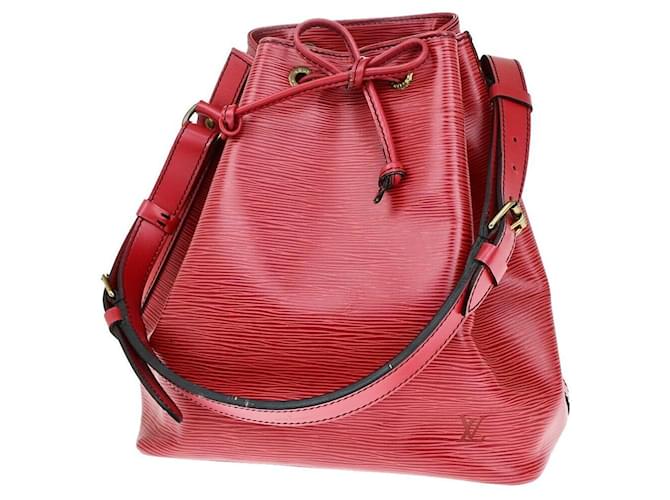 Noe Louis Vuitton Petit Noé Roja Cuero  ref.1412586