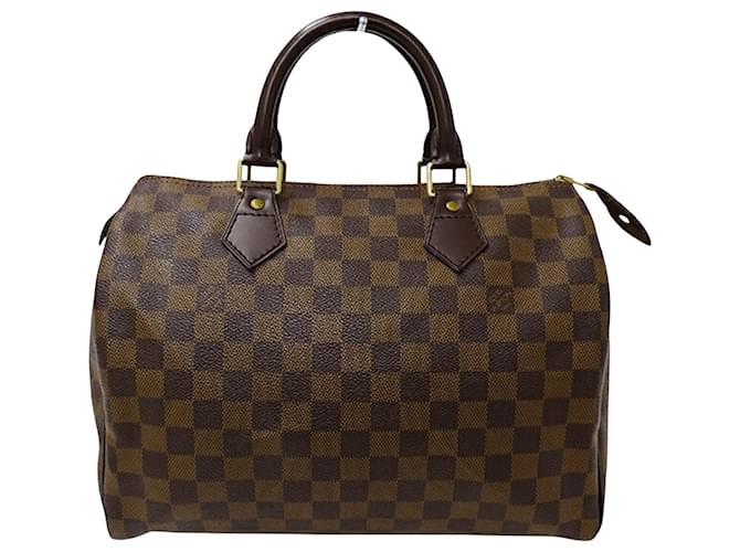 Louis Vuitton Speedy 30 Castaño Lienzo  ref.1412637