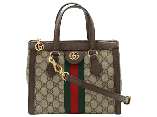 Bolsa de ombro Gucci Ophidia Bege Lona  ref.1412666