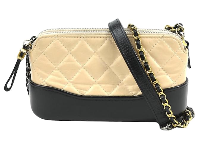 Chanel Gabrielle Cuir Beige  ref.1412669