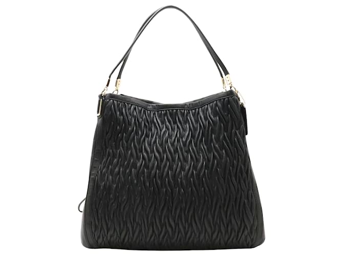 Coach Entraîneur Madison Cuir Noir  ref.1412689