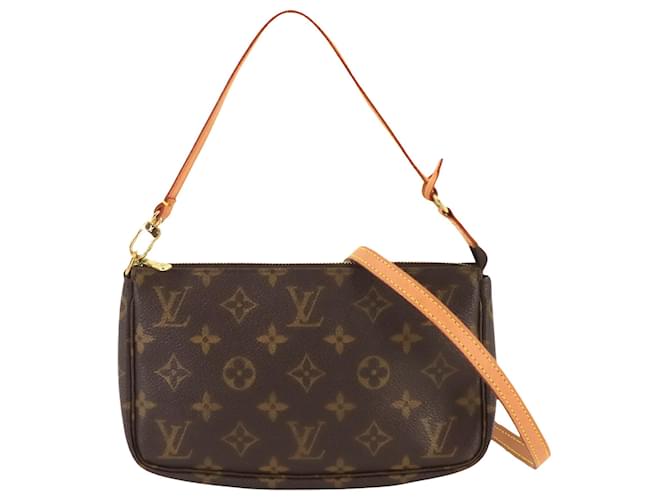 Louis Vuitton Pochette Accessoire Brown Cloth  ref.1412690