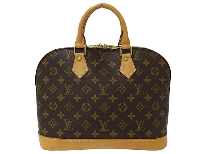 Louis Vuitton Alma Castaño Lienzo  ref.1412699